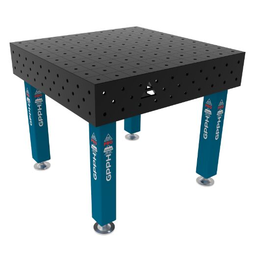 Edelstahl Schweißtisch PLUS 1000x1000 mm 16-100x100