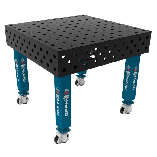 Schweißtisch PRO auf Rädern 1000x1000 mm 28-100x100