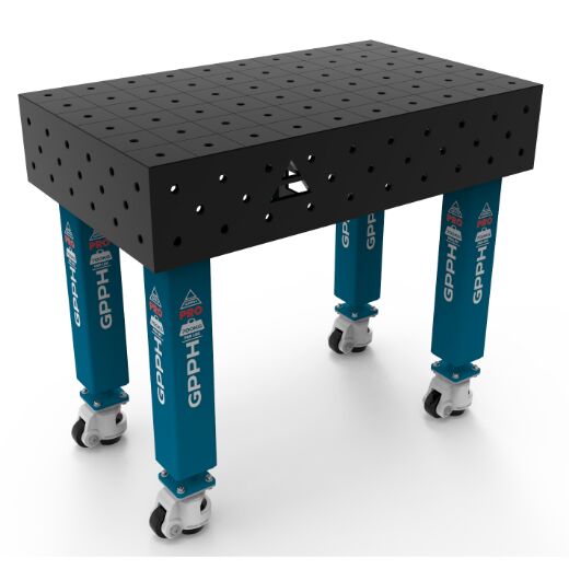 Schweißtisch ECO auf Rädern 1000x600 mm 16-100x100