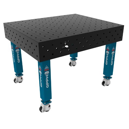 Schweißtisch PLUS auf Rädern 1200x1000 mm 16-100x100