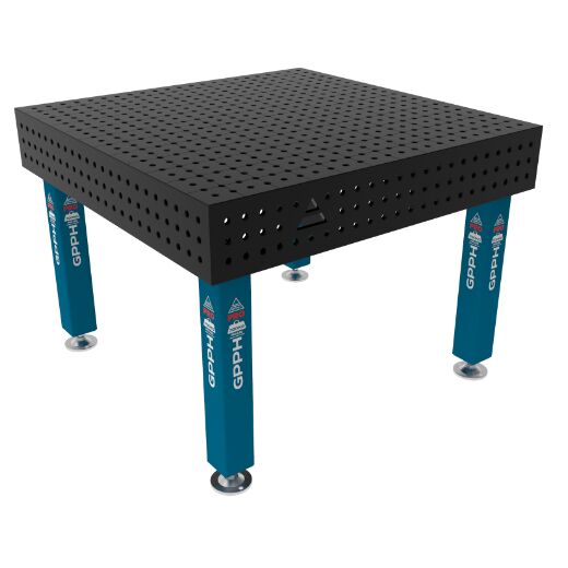 Edelstahl Schweißtisch PLUS 1200x1200 mm 16-50x50
