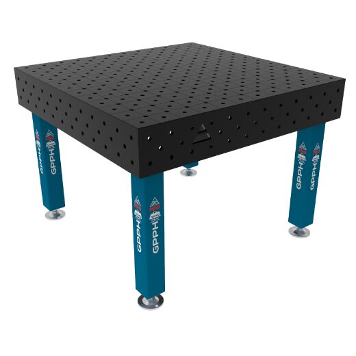 Edelstahl Schweißtisch PRO 1200x1200 mm 16-diag