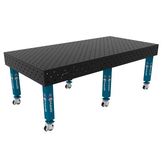 Schweißtisch PRO auf Rädern 2400x1200 mm 16-diag