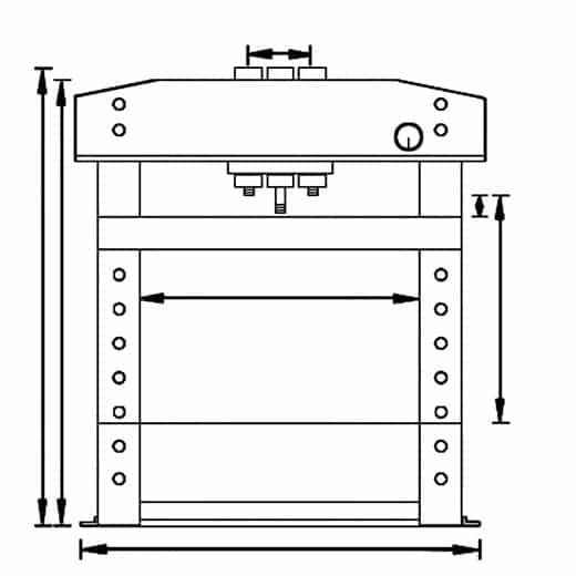 Hydraulische Werkstattpresse WPP 50 E