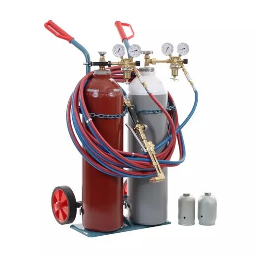 Stahlflaschenwagen für 2 x 20 l Flaschen